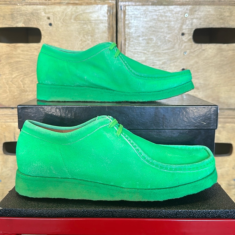 Padmore and Barnes P204 neon green shoes